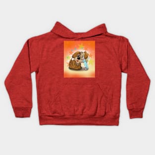 Big hugs for a big dog Kids Hoodie